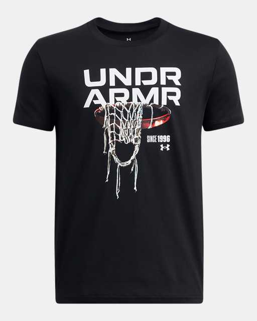 Boys' UA Hoops Net Short Sleeve | Under Armour Boys' UA Hoops Net Short Sleeve | Under Armour